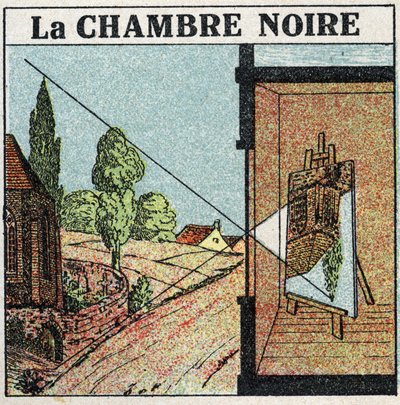 Lysudbredelse: Det mørke rum. Anonym illustration fra 1925. Privat samling. af Anonymous Anonymous