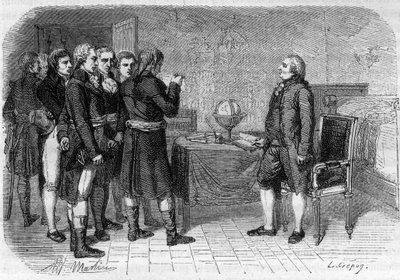 Louis XVI, konge af Frankrig, modtog sin dødsdom, Le Temple af Anonymous Anonymous