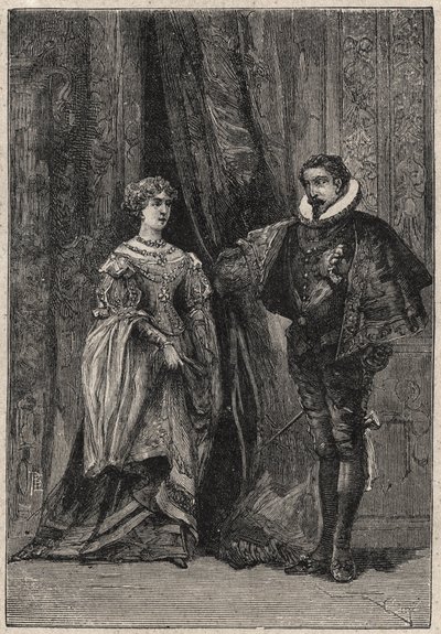 Lucrezia Borgia og hendes første mand Giovanni Sforza d