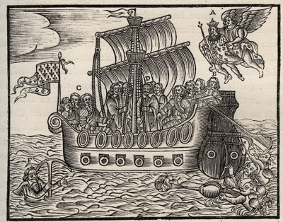 Mazarinade politiske pjece: på trods af Mazarin sørger pladerne for statens frelse. ca. 1649. Kraftig træ. Privat samling. af Anonymous Anonymous