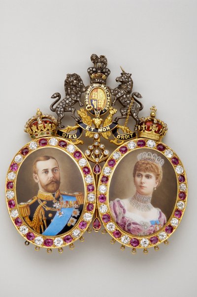 Miniaturer af kong George V og dronning Mary (1925-1950) af Anonymous Anonymous