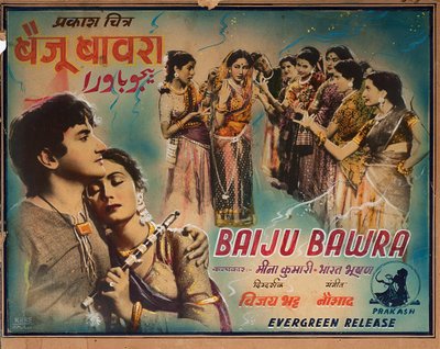Filmplakat Baiju Bawra - Anonym. Farvelitografi af Anonymous Anonymous