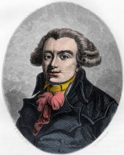 PIERRE VICTORIEN VERGNIAUD Fransk revolutionær statsmand - Portræt af Pierre Victorien Vergniaud (1753-1793), fransk politiker Girondin - Indgravering fra 1863 i "Den røde bog - Histoire De L