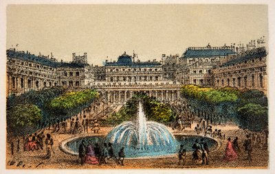 Paris 1874: Det kongelige palads haver, privat samling af Anonymous Anonymous