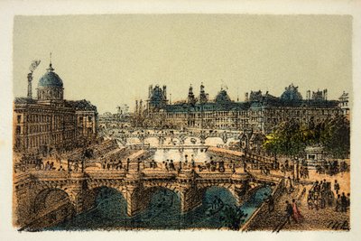 Paris 1874: Pont Neuf, privat samling af Anonymous Anonymous