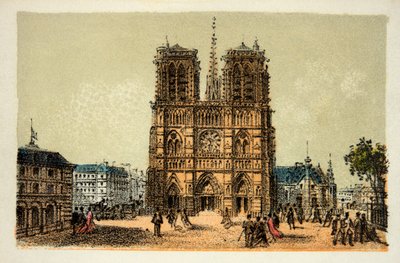 Paris 1874: Notre Dame, privat samling af Anonymous Anonymous