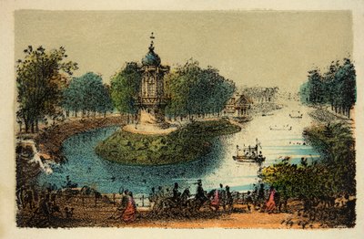 Paris 1874: Bois de Boulogne, privat samling af Anonymous Anonymous