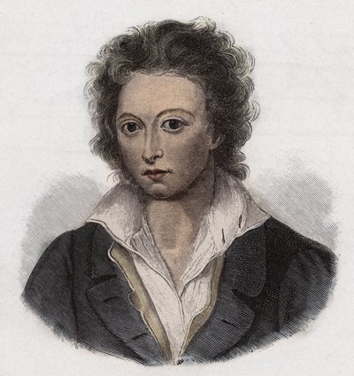 Percy Bysshe Shelley (1792-1822) engelsk digter- af Anonymous Anonymous
