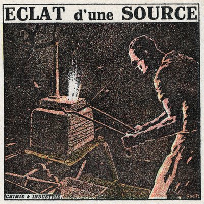 Fotometri: eklat af en kilde. Anonym illustration af 1925. Privat samling. af Anonymous Anonymous