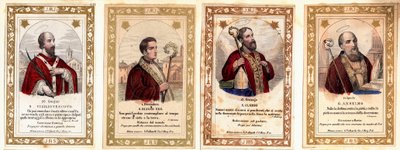Gennemsigtigt billede: ""Biskoppen af ​​Saint Vigil af Trento (Vigilio di Trento), biskoppen af ​​Saint Eloi af Noyon (Sant