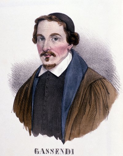 Pierre Gassendi (1592-1655), fransk filosof, astronom, matematiker og fysiker. .Milano. af Anonymous Anonymous