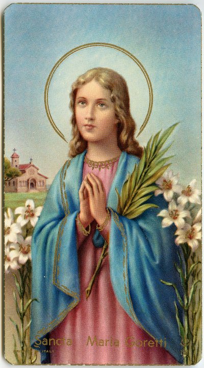 Fromt billede: Maria Goretti Italiensk jomfru-martyr (kromolitografi) af Anonymous Anonymous