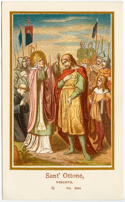 Fromme billede: Saint Othon I Eveque of Bamberg (gravering) af Anonymous Anonymous