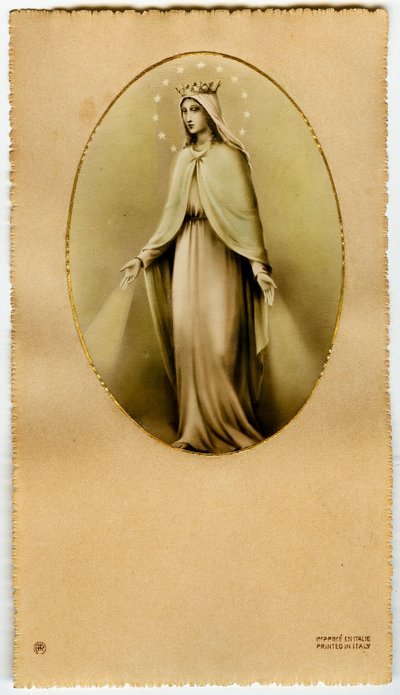 Fromme billede: Jomfru Maria (tryk) af Anonymous Anonymous