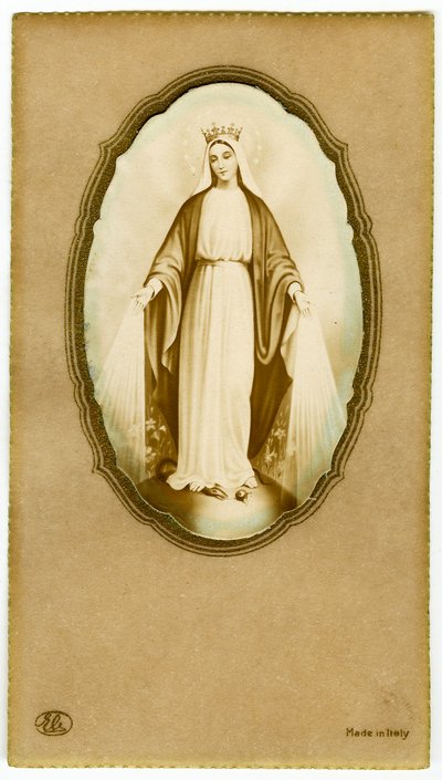 Fromme billede: Jomfru Maria (tryk) af Anonymous Anonymous