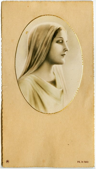 Fromme billede: Jomfru Maria (tryk) af Anonymous Anonymous