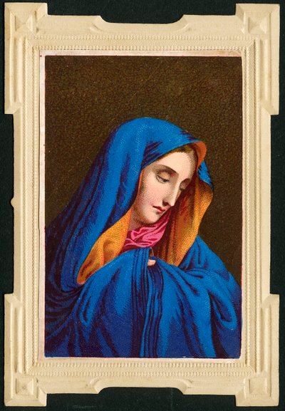 Fromme billede: Jomfru Maria (kromolithografi) af Anonymous Anonymous