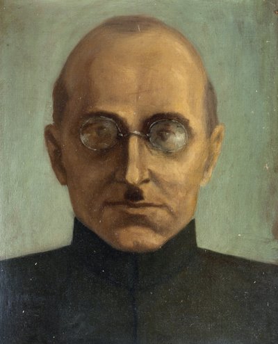 ""Portræt af Lavrenty Beria (eller Lavrenti Beriya) (1899-1953) sovjetisk statsmand"" Anonymt maleri Privat samling af Anonymous Anonymous