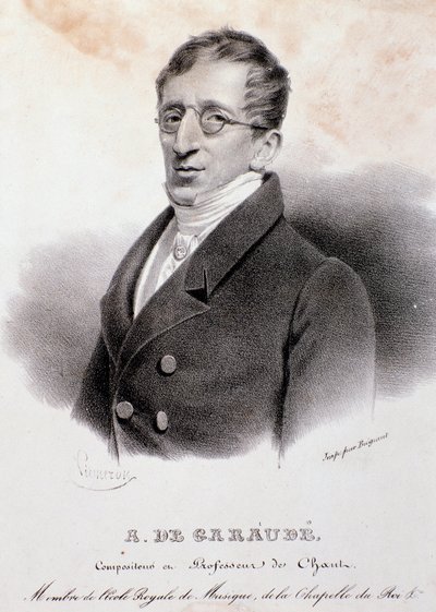Portræt af Alexis de Garaude (1779-1852) fransk komponist. 19. århundrede. af Anonymous Anonymous