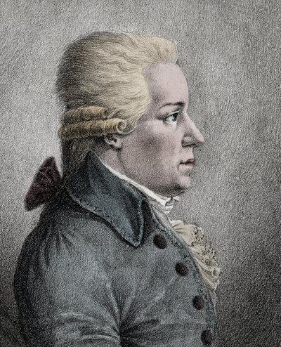 Portræt af Carl (Karl) Ditters von Dittersdorf (1739-1799), østrigsk komponist - Portræt af August Carl Ditters von Dittersdorf (1739-1799), østrigsk komponist og violinist af Anonymous Anonymous