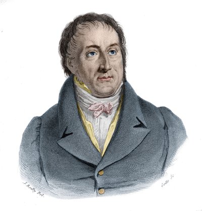 Portræt af Francois-Antoine (Francois Antoine) Jecker (1765-1834), fransk ingeniør i "Portrætter og historie af nyttige mænd: mænd og kvinder i alle lande og af alle forhold, der erhvervede rettigheder til anerkendelse af mænd" udgivet og udbredt af Anonymous Anonymous