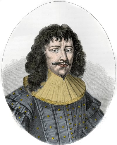 Portræt af Francois-Henri de Montmorency-Bouteville (Francois Henri de Montmorency Bouteville), kaldet Marechal de Luxembourg af Anonymous Anonymous