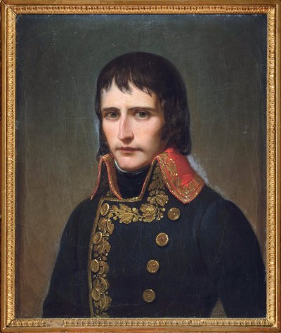 Portræt af general Bonaparte (1769-1821), Anonym. Olie på lærred af Anonymous Anonymous