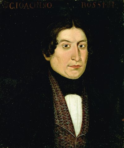 Portræt af Gioacchino Rossini (1792-1868) (olie på lærred) af Anonymous Anonymous