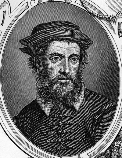 Portræt af Gregorio di Tomaso Chiulinovich Lo Schiavone (1436-1504) italiensk maler. Indgravering af 1859 i "" The Galleries of Europe - Italy "" af Armengaud. Privat samling. af Anonymous Anonymous