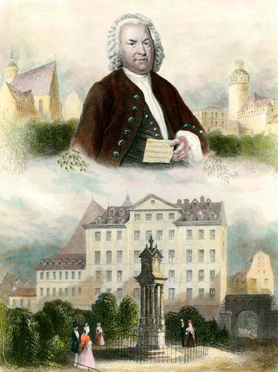 Portræt af Jean Sebastien Bach (Johann Sebastian Bach af Anonymous Anonymous