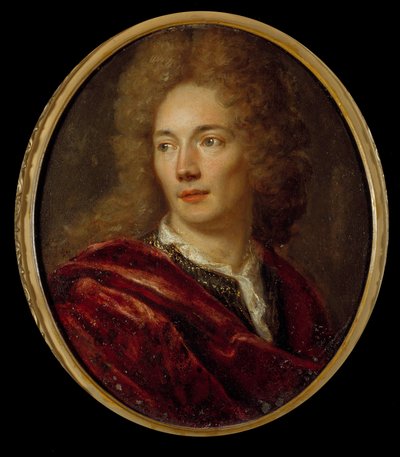 Portræt af Jean de La Bruyere (1645-1696) moralist francais Maleri på anonymt kobber. 17. århundrede. af Anonymous Anonymous
