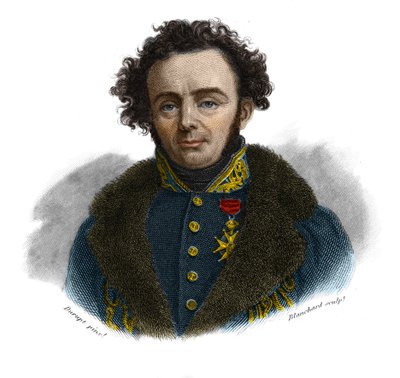 Portræt af Joseph Paul Gaimard, fransk naturforsker (1796-1858) i "Portrætter og historie af nyttige mænd: mænd og kvinder i alle lande og alle forhold, som har erhvervet rettigheder til anerkendelse af mænd" udgivet og formidlet af Society M af Anonymous Anonymous