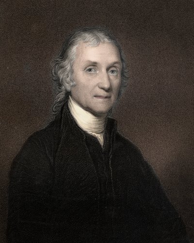 Portræt af Joseph Priestley (1733 - 1804), britisk kemiker og teolog af Anonymous Anonymous