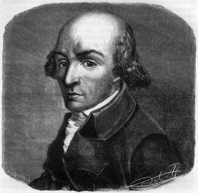 Portræt af Pierre Florent (Pierre-Florent) Louvet, dit Louvet de la Somme (1757-1818), fransk politiker - Indgravering i "Histoire des Girondins" af Alphonse de Lamartine (1790-1869) 1865-1866 - Privat samling af Anonymous Anonymous