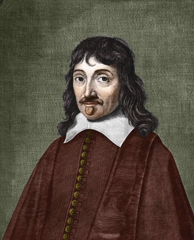 Portræt af Rene Descartes. 1596-1650 af Anonymous Anonymous