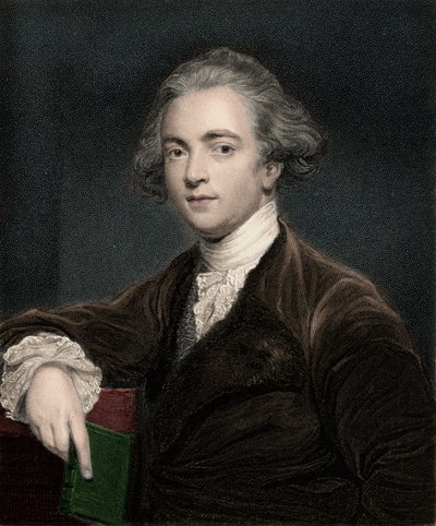 Portræt af Sir William Jones (1746-1794), engelsk lingvist - Sir William Jones 1746-1794 - engelsk filolog af Anonymous Anonymous