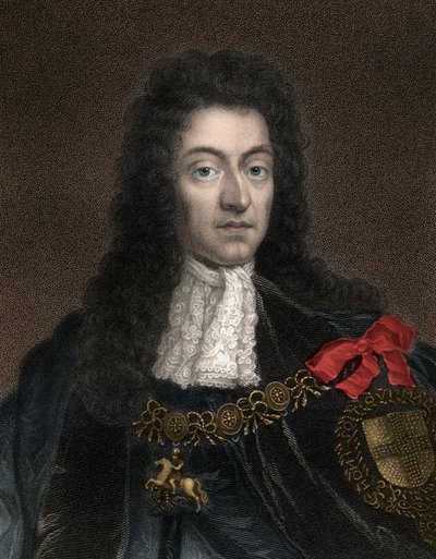 Portræt af Vilhelm III, Prins af Orange (1650 -1702), også kendt som Kong Vilhelm III af England, Vilhelm II af Skotland og Irland - Kong Vilhelm III, Portræt af Vilhelm af Orange (1650-1702) af Anonymous Anonymous
