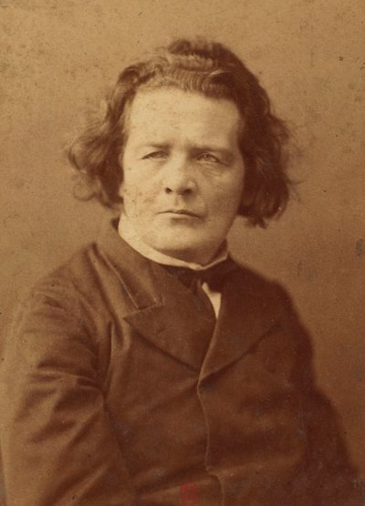 Portræt af komponisten Anton Rubinstein (1829-1894), Anonym . Albumin foto. Privat samling af Anonymous Anonymous