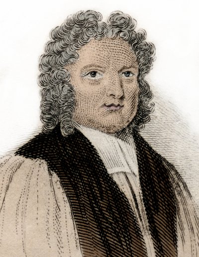 Portræt af eveque af Rochester Francis Atterbury (1663-1732), mand af bogstaver og politiker. Indgravering af det 19. århundrede. Milanese af Anonymous Anonymous