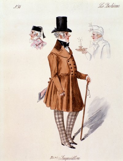 Portræt af udlejer, fra La boheme af Puccini (1892-1895) af Anonymous Anonymous