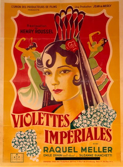 Plakat til filmen "Violettes imperiales" af Henry Roussel af Anonymous Anonymous