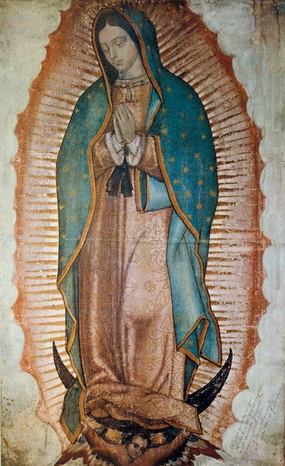 Repræsentation af Jomfruen af Guadalupe, skytshelgen for Mexico Prints. af Anonymous Anonymous