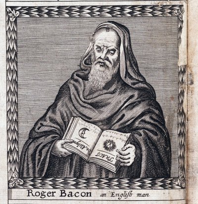 Roger Bacon (1214-1294), med tilnavnet Doctor Mirabilis (Doctor beundringsværdig) - Anonymt arbejde, gravering af Anonymous Anonymous