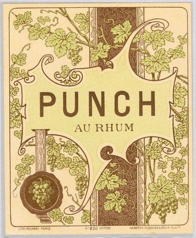 Reklame for rumpunch-alkohol (slutningen af det 19. århundrede) af Anonymous Anonymous