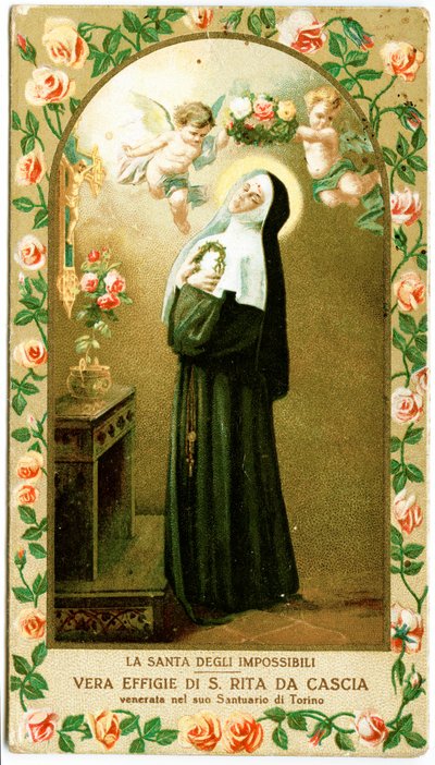 Sankt Rita af Cascia (stik af Anonymous Anonymous