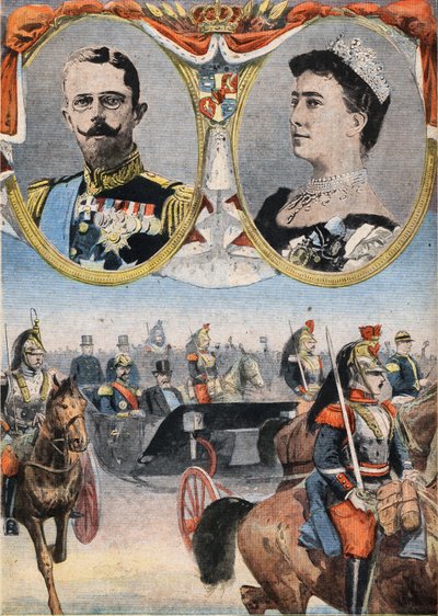Frankrigs hotteste: Kong Gustav V (1858-1950) og Dronning af Suede Victoria (Viktoria de Bade) af Anonymous Anonymous