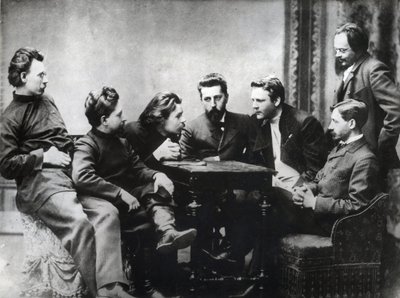 The Moscow Literary Sreda - Medlemmer af Sreda litterære kreds, dannet i anden halvdel af 1890