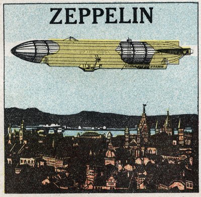 Ballonerne: Zeppelin. Anonym illustration af 1925. af Anonymous Anonymous