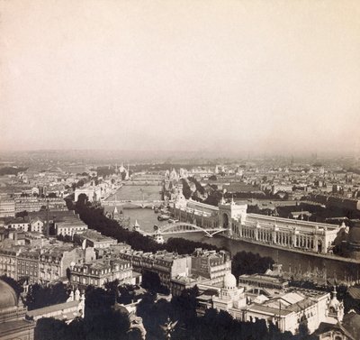 Universal Exposition of 1900 - Exposition Universelle de 1900 i Paris: Panoramaudsigt - privat samling af Anonymous Anonymous