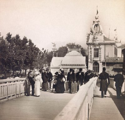 Universal Exposition of 1900 - Exposition Universelle de 1900 i Paris: Passerelle des Invalides - privat samling af Anonymous Anonymous